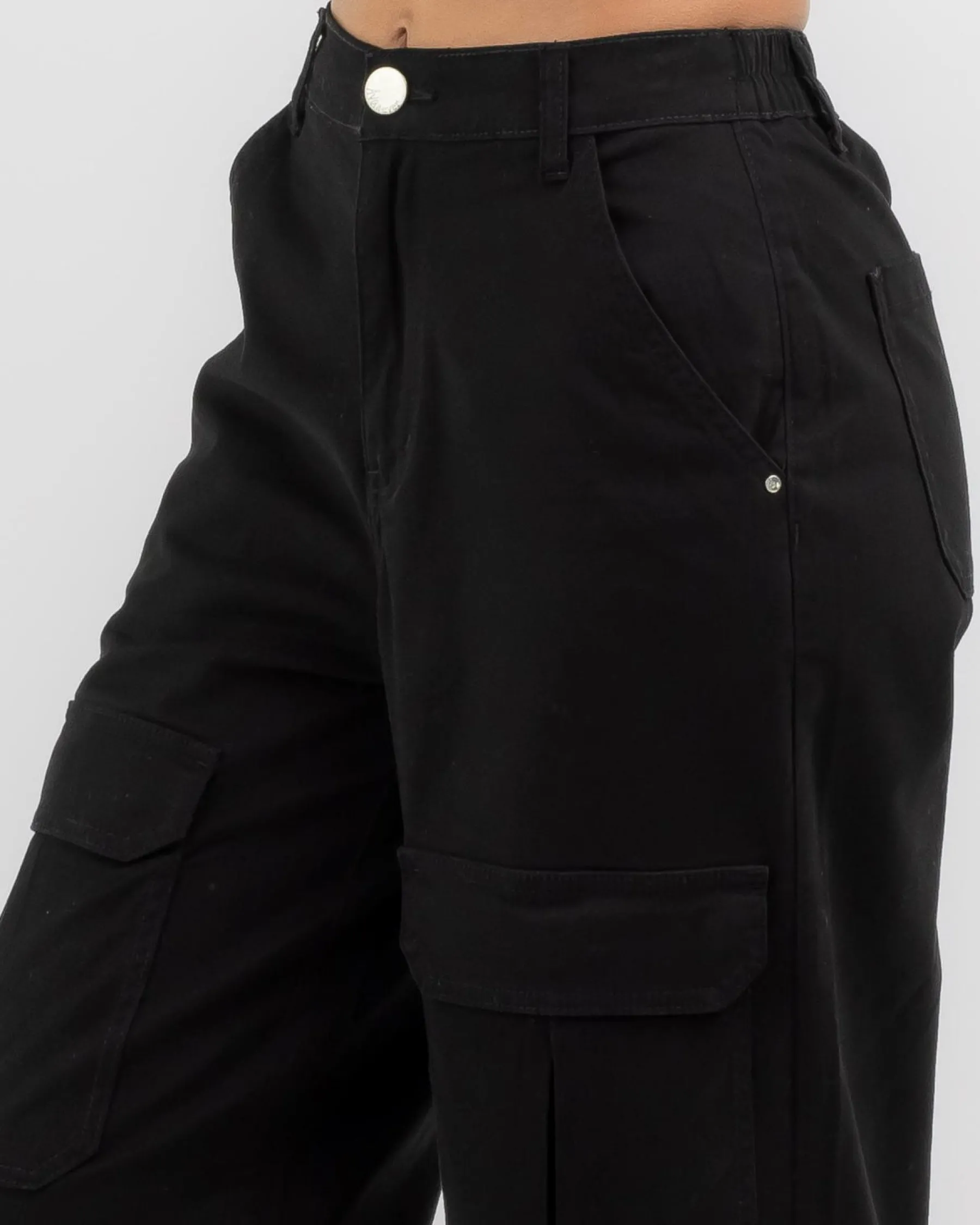 Bottoms*Ava And Ever Crew Pants Black