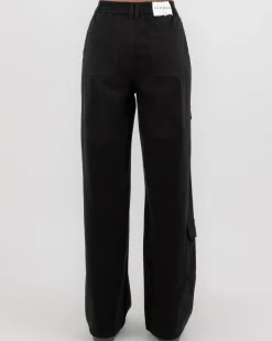 Bottoms*Ava And Ever Crew Pants Black