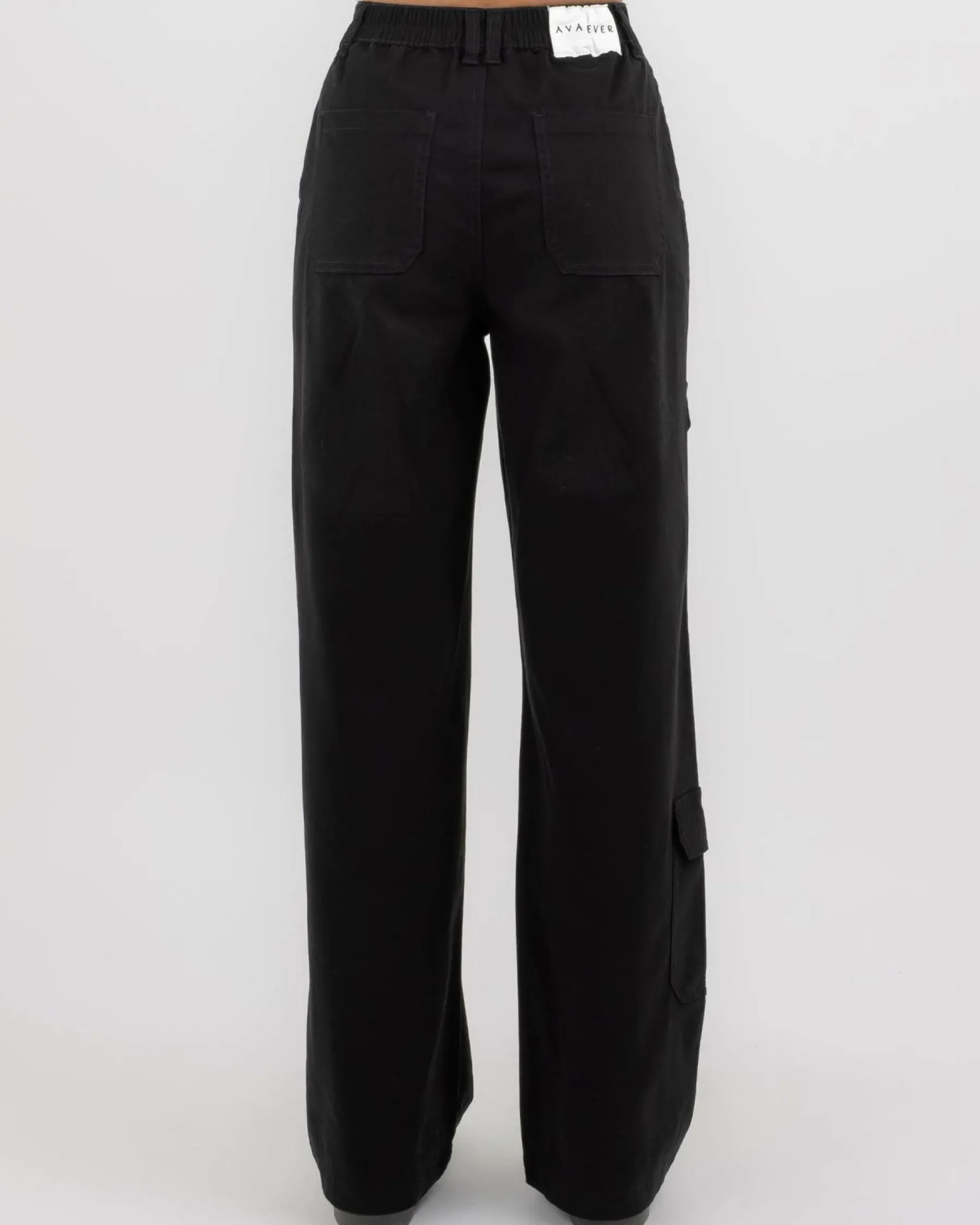 Bottoms*Ava And Ever Crew Pants Black