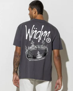 Tops & T-Shirts*Wndrr Crown Box Fit T-Shirt Charcoal