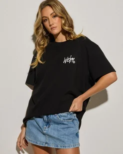 Tops*Wndrr Crown Box Fit T-Shirt Black