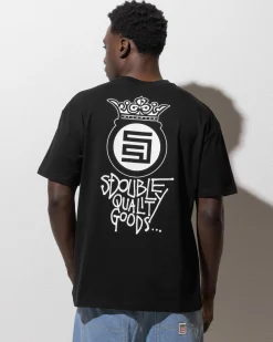 Tops & T-Shirts*S-Double Crown Dot T-Shirt Black