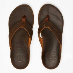 Flip Flops & Sandals*Kustom Cruiser Leather Sandals Leather Brow