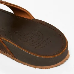 Flip Flops & Sandals*Kustom Cruiser Leather Sandals Leather Brow