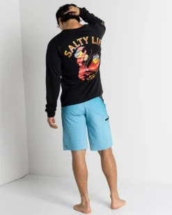 Rashies*Salty Life Crushin Tinnies Long Sleeve Wetshirt Black