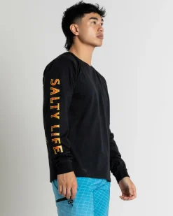 Rashies*Salty Life Crushin Tinnies Long Sleeve Wetshirt Black