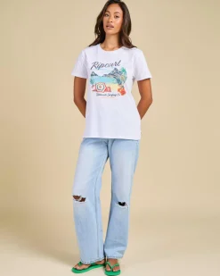 Tops*Rip Curl Crystal Standard T-Shirt White