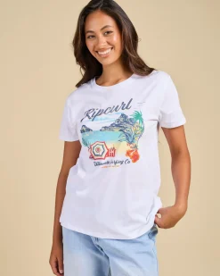 Tops*Rip Curl Crystal Standard T-Shirt White