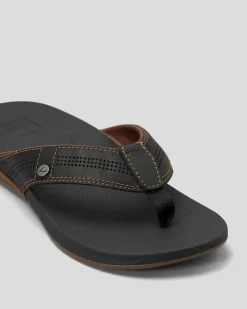 Flip Flops & Sandals*Reef Cushion Bounce Lux Thongs Black/brown
