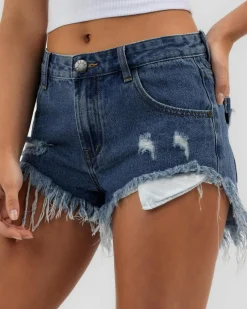 Outlet Cyrus Micro Denim Shorts Women Denim|Bottoms