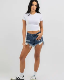Outlet Cyrus Micro Denim Shorts Women Denim|Bottoms