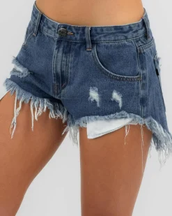 Outlet Cyrus Micro Denim Shorts Women Denim|Bottoms