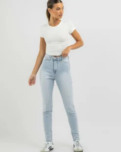 Denim|Bottoms*DESU Dahlia Jeggings Light Blue