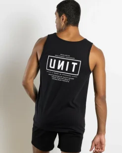 Tops & T-Shirts*Unit Daily Singlet Black
