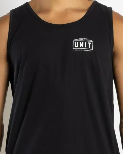 Tops & T-Shirts*Unit Daily Singlet Black