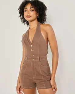 Playsuits & Jumpsuits*Ava And Ever Daisy Playsuit Chocolate