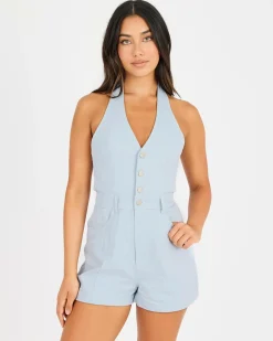 Playsuits & Jumpsuits*Ava And Ever Daisy Playsuit Blue