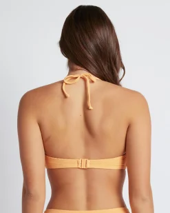 Bikinis*Roxy Dalia Fixed Triangle Bikini Top Papaya