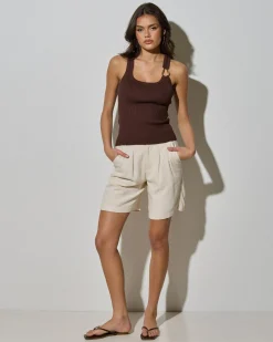 Tops*Mooloola Dana Knit Top Espresso
