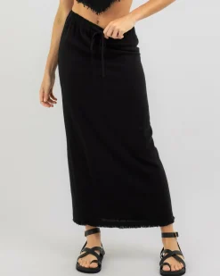 Hot Dane Dallis Maxi Skirt Women Sets|Linen Blend