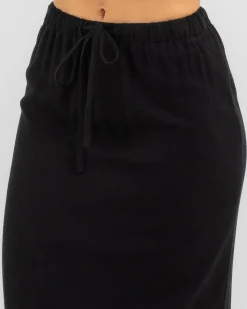 Hot Dane Dallis Maxi Skirt Women Sets|Linen Blend