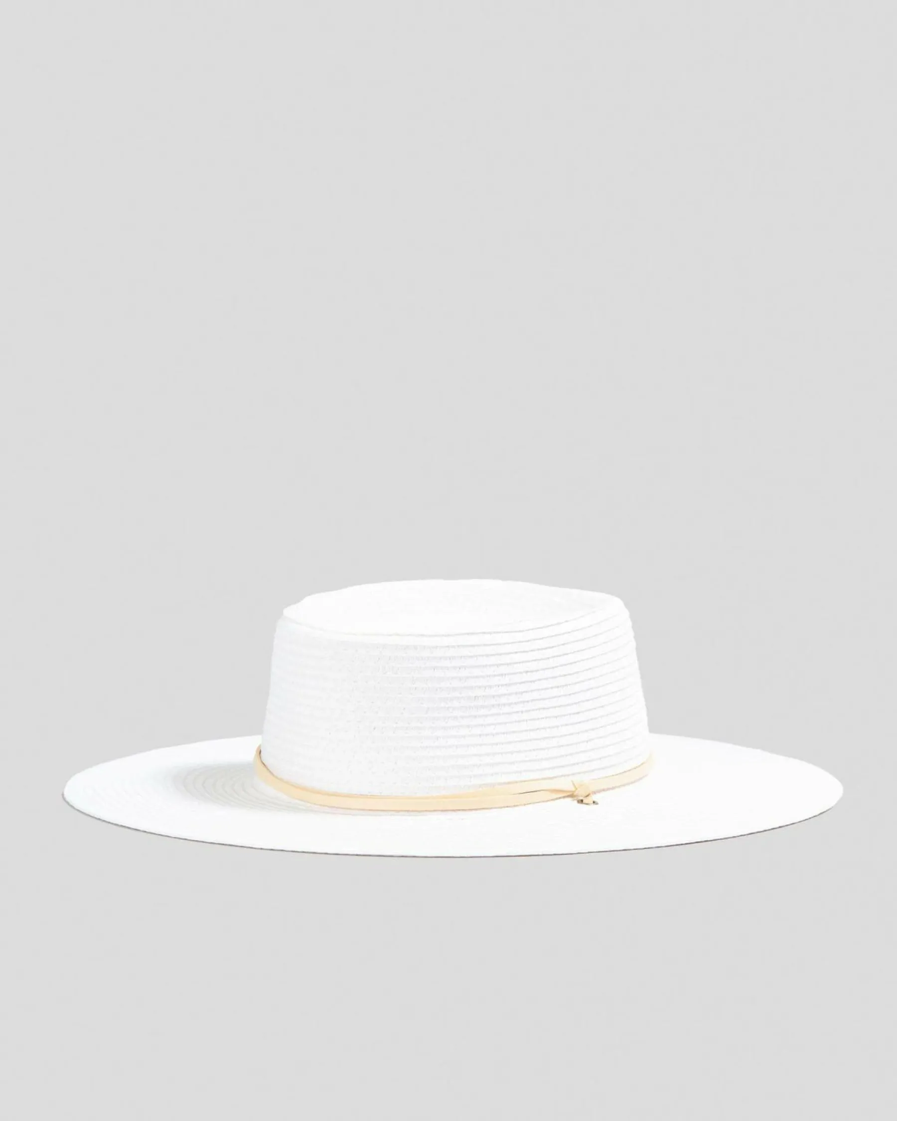 Headwear*Mooloola Danielle Boater Hat White