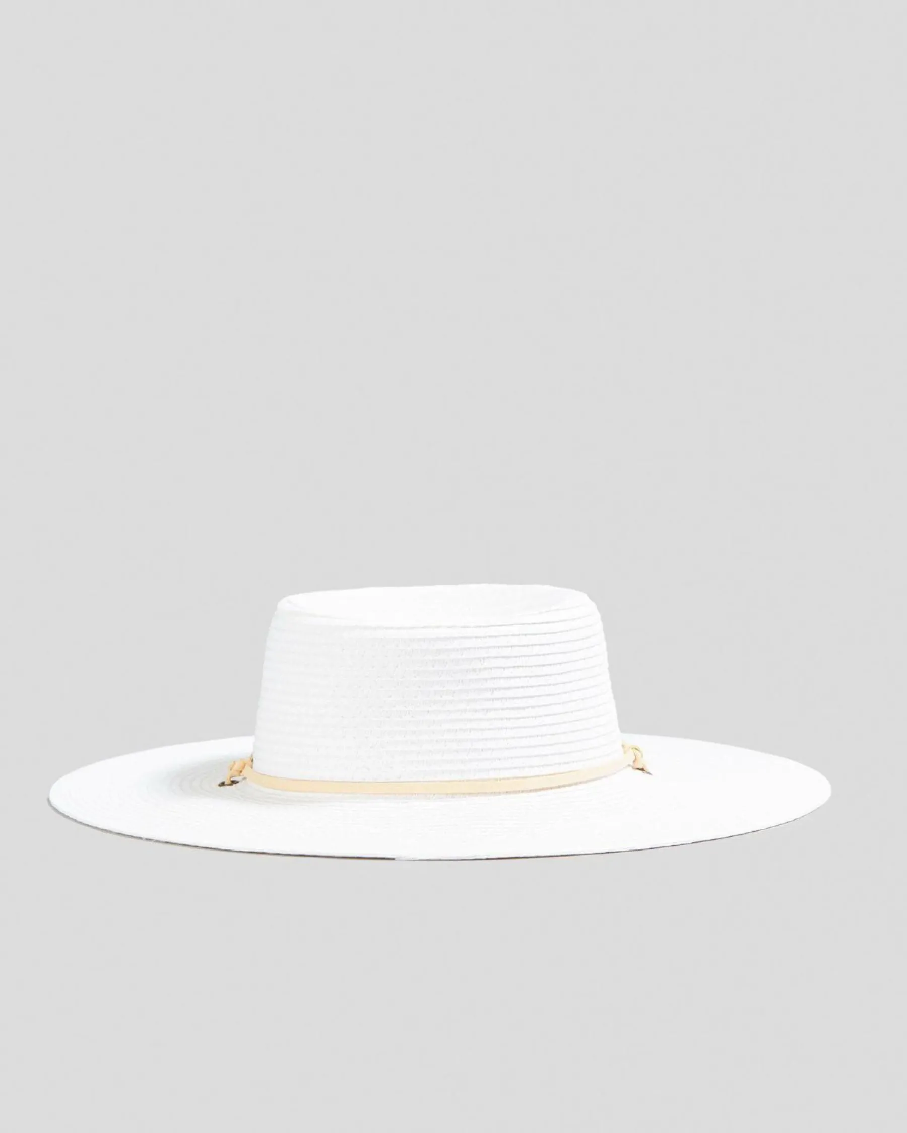 Headwear*Mooloola Danielle Boater Hat White
