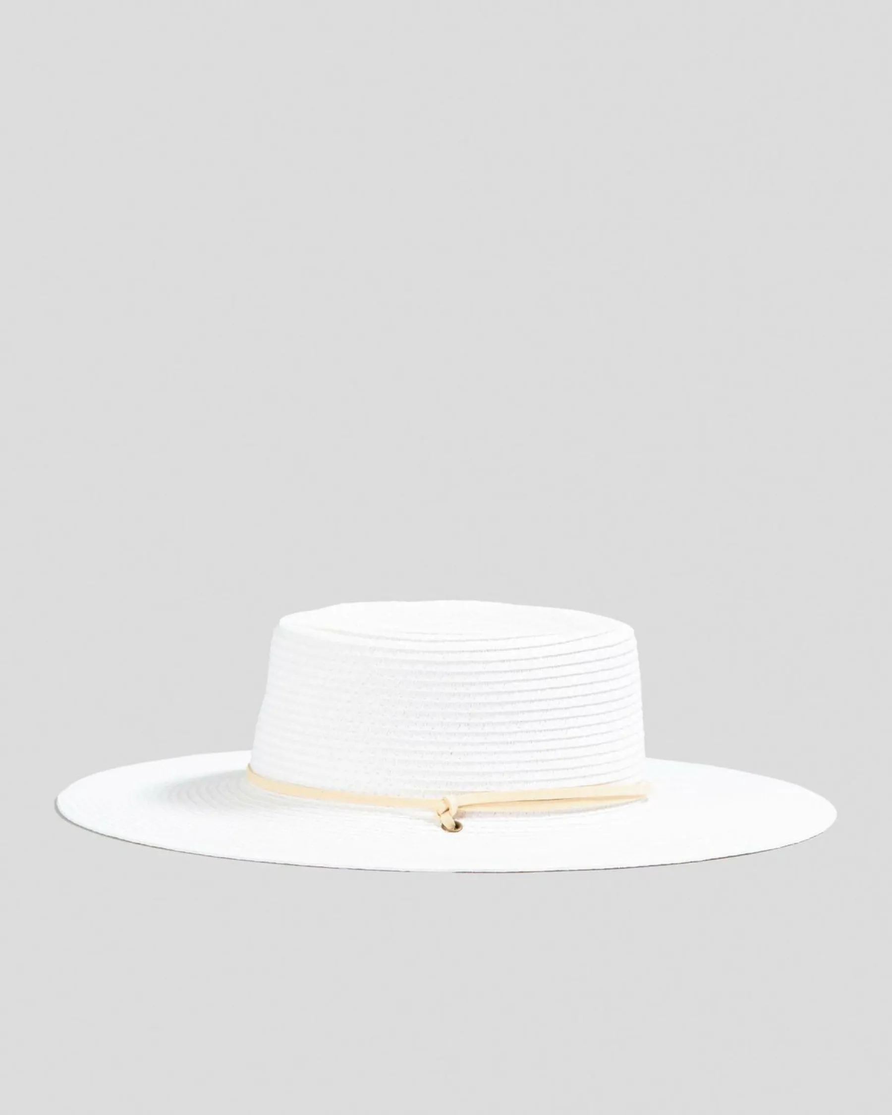 Headwear*Mooloola Danielle Boater Hat White