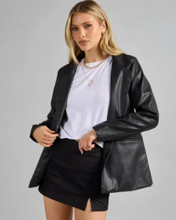 Online Danny Faux Leather Jacket Women Jackets & Coats