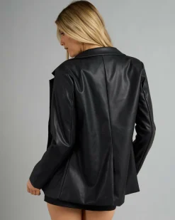 Online Danny Faux Leather Jacket Women Jackets & Coats