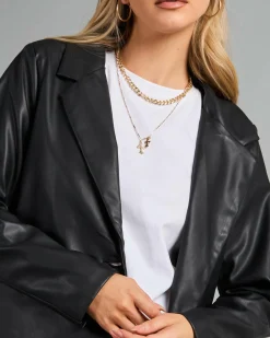 Online Danny Faux Leather Jacket Women Jackets & Coats