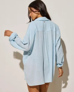 Beach Covers & Overswim*Kaiami Darcy Cover Up Baby Blue
