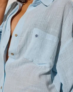 Beach Covers & Overswim*Kaiami Darcy Cover Up Baby Blue
