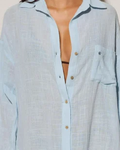 Beach Covers & Overswim*Kaiami Darcy Cover Up Baby Blue