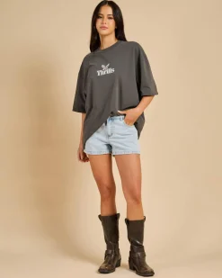 Bottoms*Thrills Daria Shorts Shadow Blue