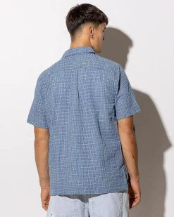 Tops & T-Shirts*Rusty Datsun Drop Short Sleeve Shirt China Blue
