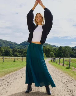 Bottoms*Mooloola Dawn Maxi Skirt Emerald