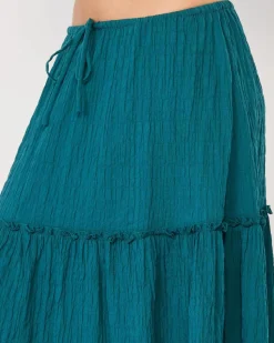 Bottoms*Mooloola Dawn Maxi Skirt Emerald