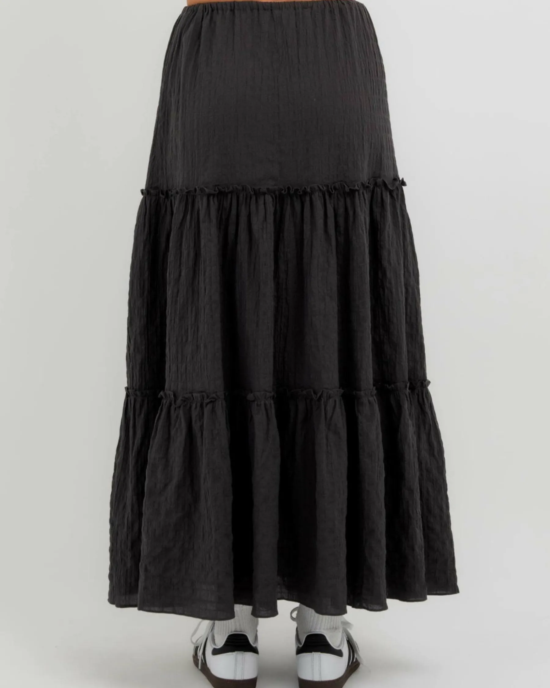 Bottoms*Mooloola Dawn Maxi Skirt Charcoal