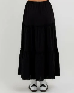 Bottoms*Mooloola Dawn Maxi Skirt Black