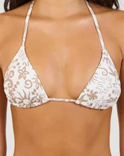 Bikinis*Topanga Dawson Triangle Bikini Top Creamy/taupe