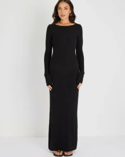Knitwear|Dresses*Mooloola Day Dream Maxi Dress Black