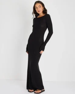 Knitwear|Dresses*Mooloola Day Dream Maxi Dress Black