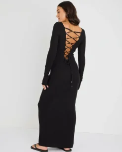 Knitwear|Dresses*Mooloola Day Dream Maxi Dress Black