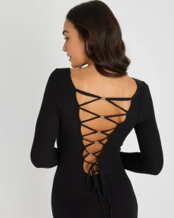 Knitwear|Dresses*Mooloola Day Dream Maxi Dress Black