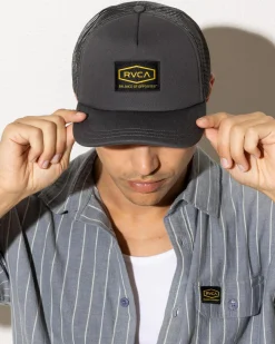 Headwear*RVCA Dayshift Foamy Trucker Cap Garage Blue