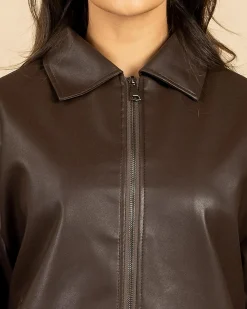 Clearance Dean Faux Leather Jacket Women Jackets & Coats