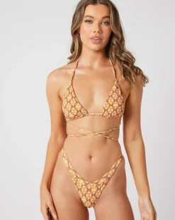 Hot Deco Wrap Slide Triangle Bikini Top Women Bikinis