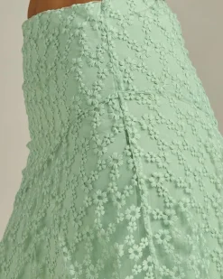 Bottoms*Mooloola Deedee Midi Skirt Sage