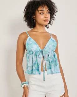 Tops*Ava And Ever Delilah Top Green